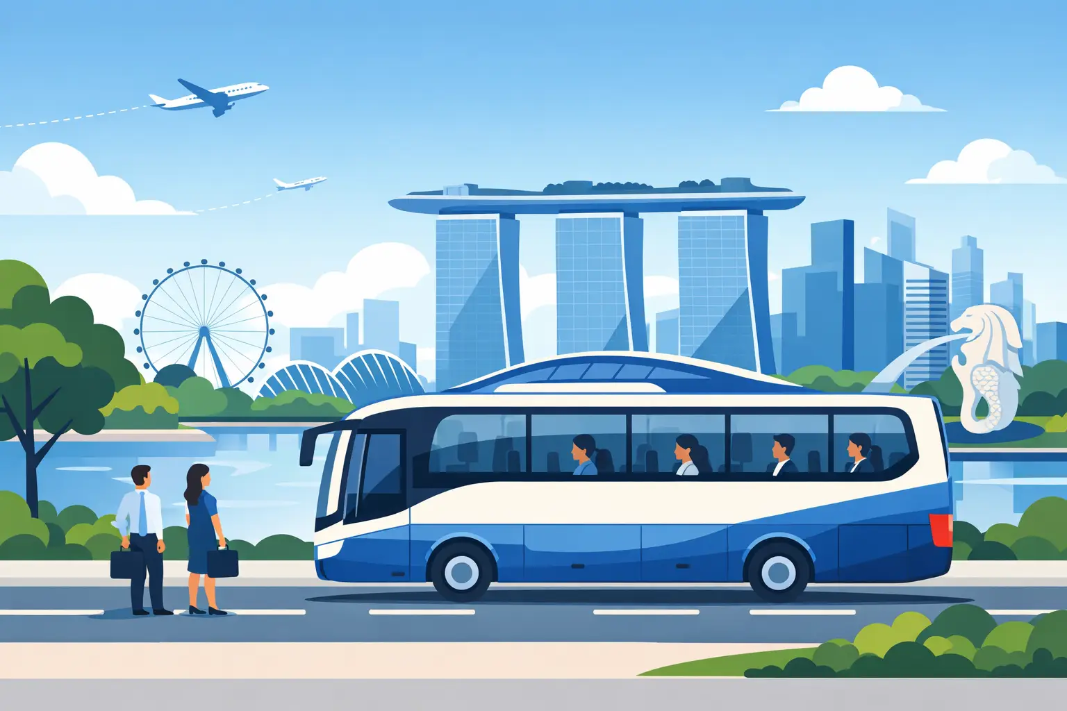 Company Staff Bus Singapore for Better Routes