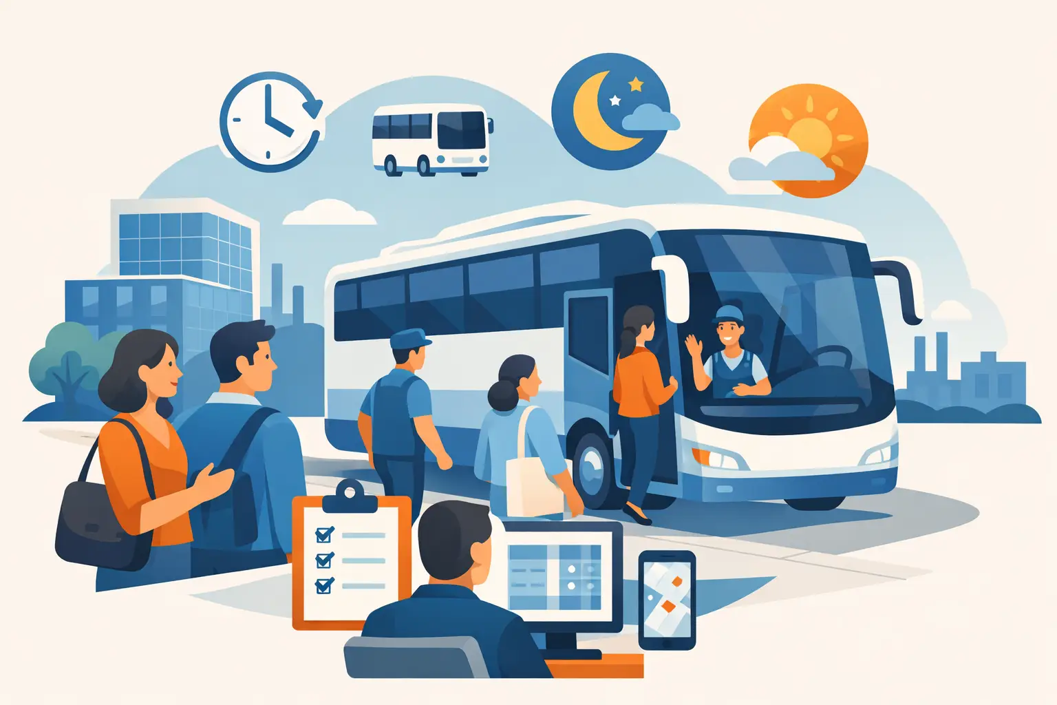 How to Charter Employee Buses for Every Shift How to Charter Employee Buses for Every Shift