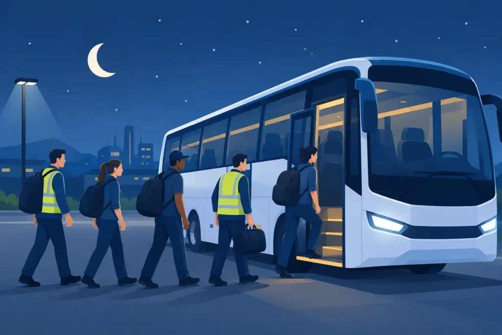 How to Transport Workers Safely Overnight