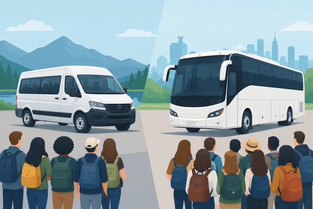 Van Versus Bus Capacity: Which Fits Your Group? Van Versus Bus Capacity: Which Fits Your Group?